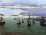 James Abbott McNeill Whistler Crepuscule in Flesh Colour and Green Valparaiso painting